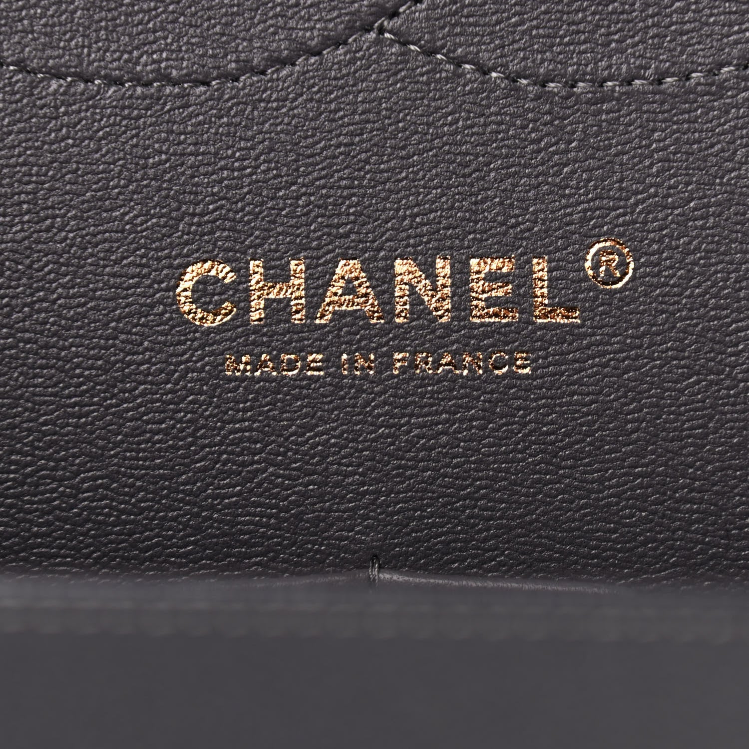 Chanel Caviar Quilted Jumbo Double Flap Dark Grey 6 of 9
