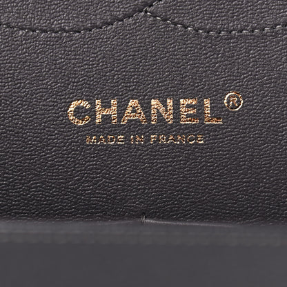 Chanel Caviar Quilted Jumbo Double Flap Dark Grey 6 of 9