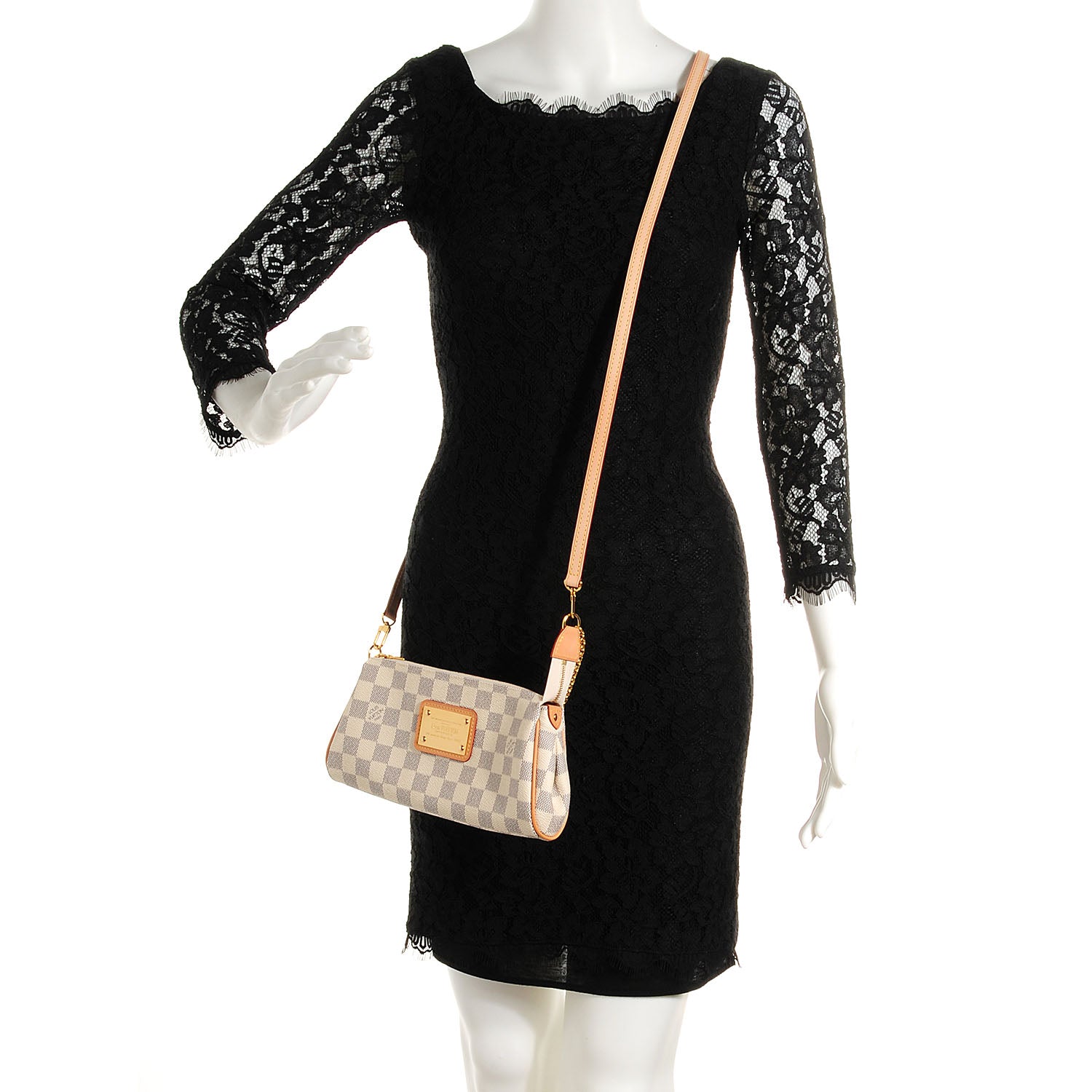 Louis Vuitton Damier Azur Eva Clutch 2 of 8