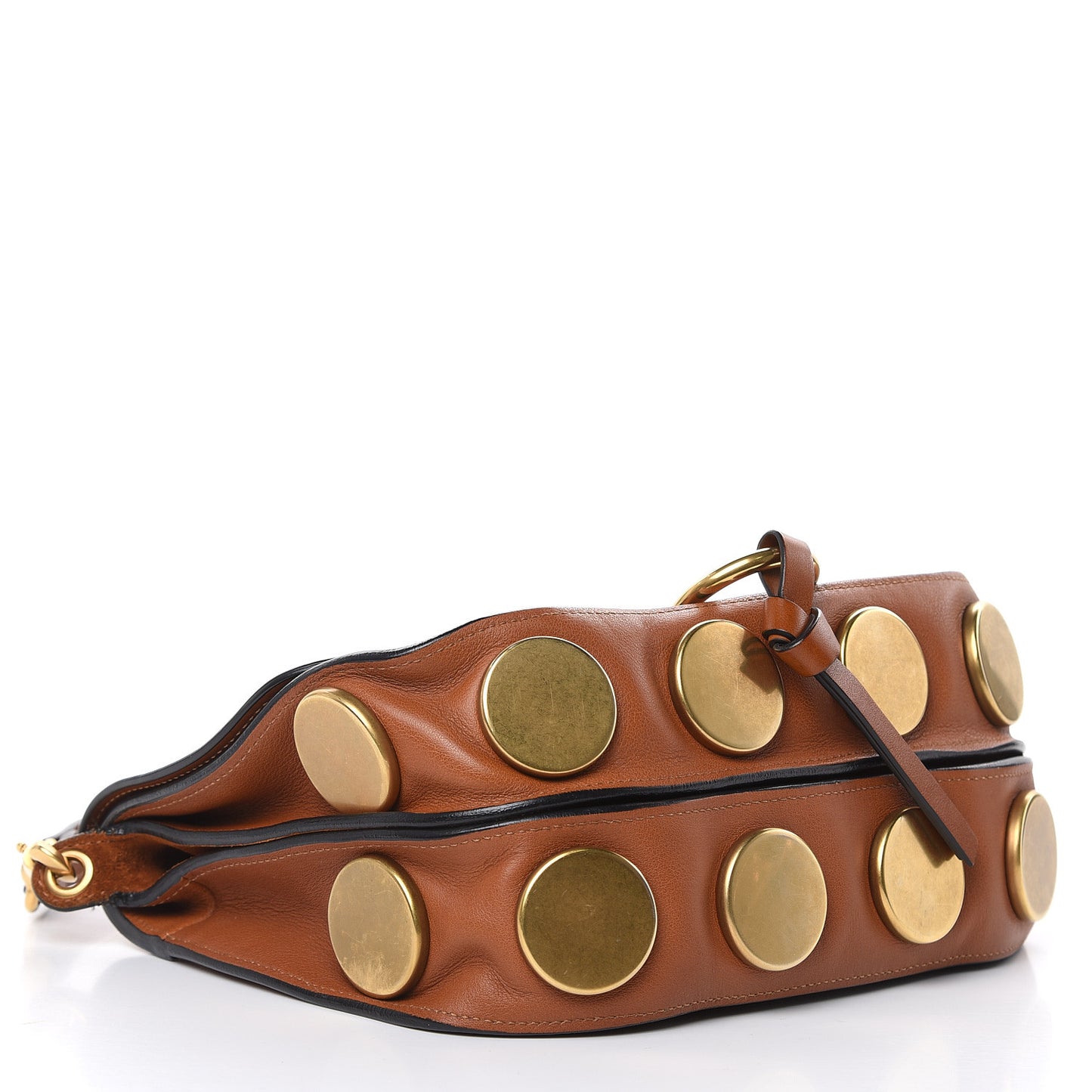 Smooth Calfskin Kurtis Shoulder Bag Caramel