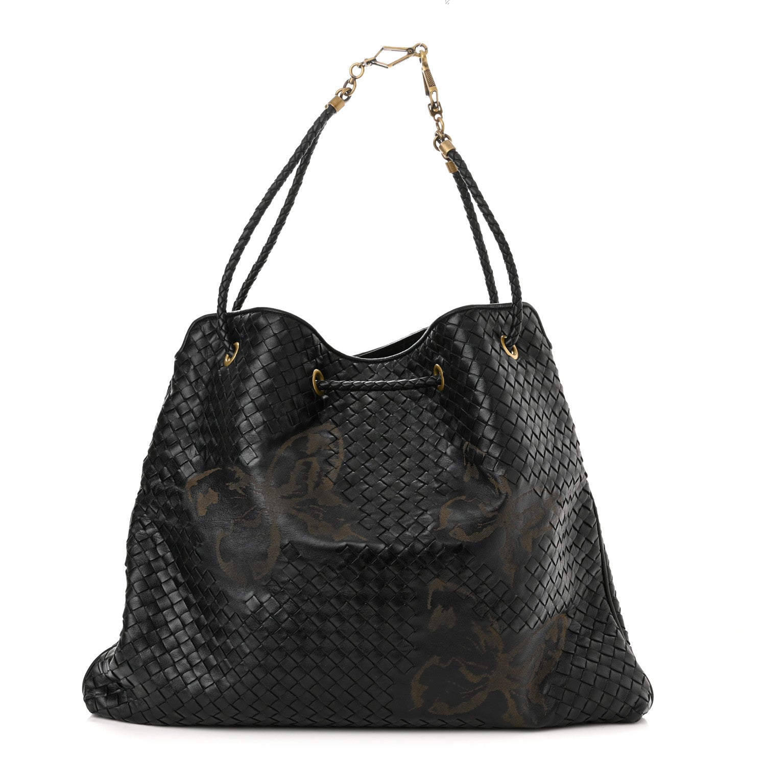 Bottega Veneta Nappa Intrecciato Butterfly Shoulder Bag Black 1 of 11