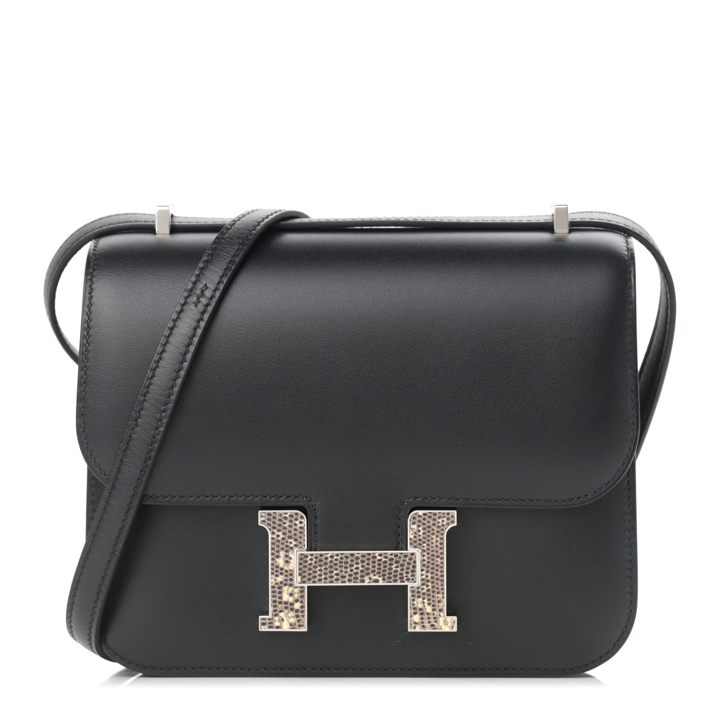 Veau Monsieur Lizard Constance 18 Black Ombre