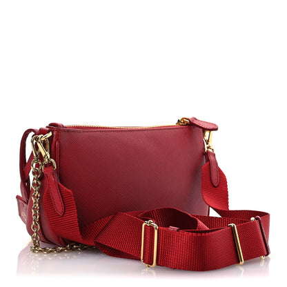 Prada Saffiano Lux Re-Edition 2000 Shoulder Bag Fuoco 3 of 12