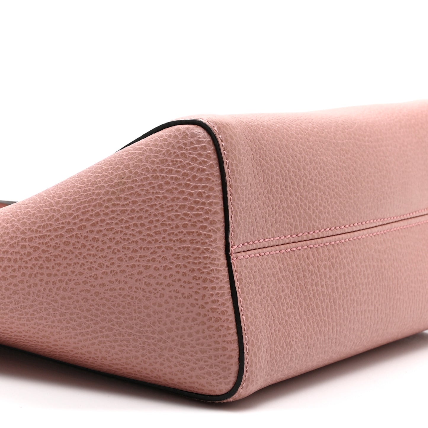 Dollar Calfskin Mini Swing Top Handle Bag Soft Pink