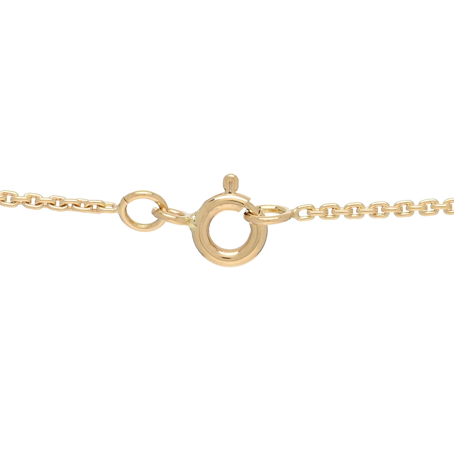 Louis Vuitton 18K Yellow Gold Diamond Small LV Volt One Pendant Necklace 4 of 5