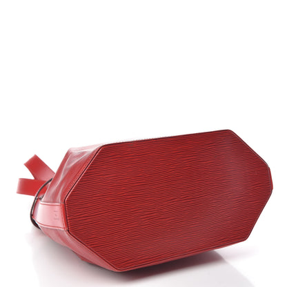 Louis Vuitton Epi Sac D'Epaule Castillan Red 4 of 12