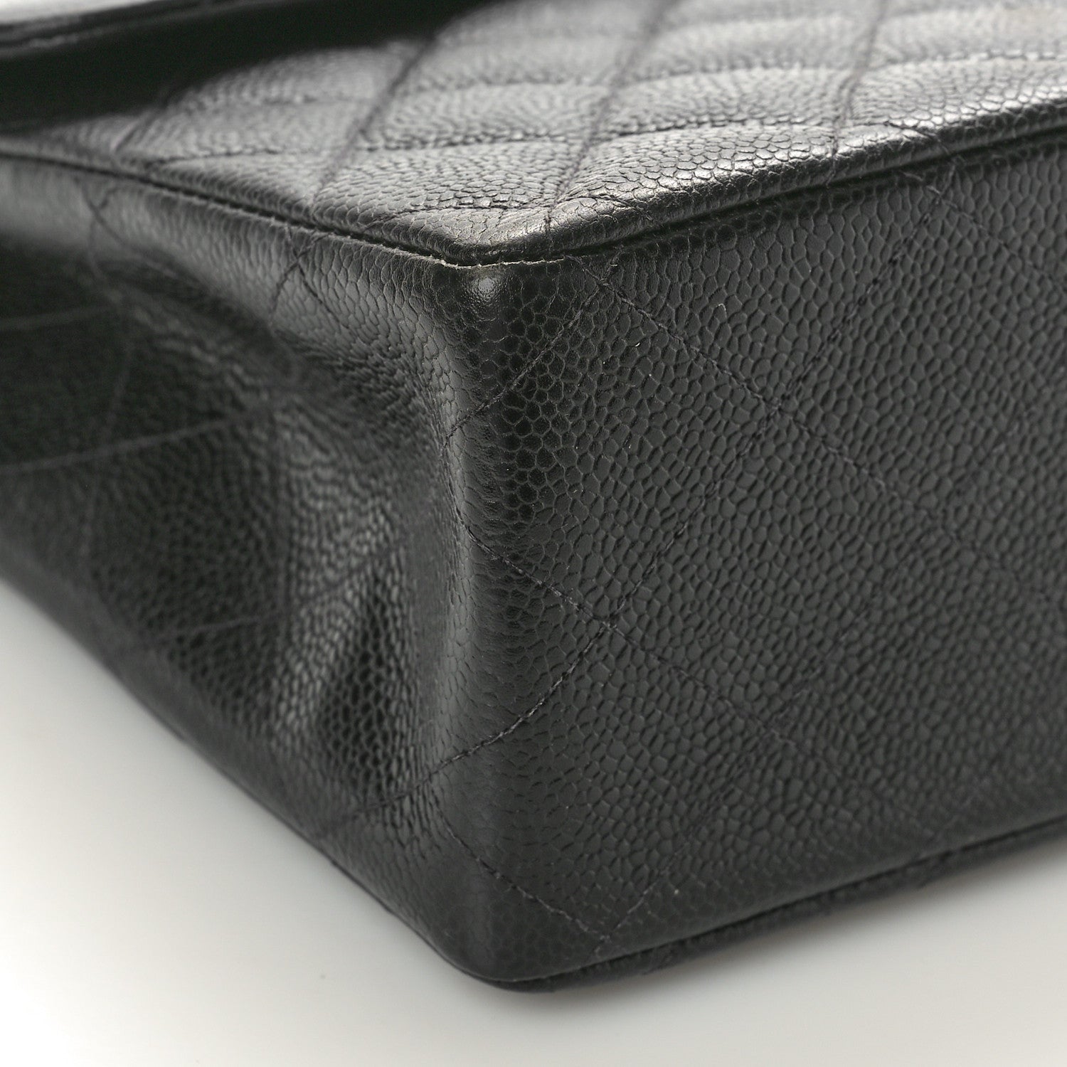 Chanel Caviar Jumbo Single Flap Black 9 of 10