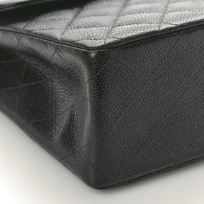 Chanel Caviar Jumbo Single Flap Black 9 of 10