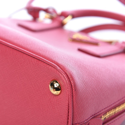 Prada Saffiano Lux Small Promenade Tote Fuxia 12 of 14