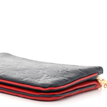 Louis Vuitton Empreinte Double Zip Pochette Marine Rouge 9 of 9