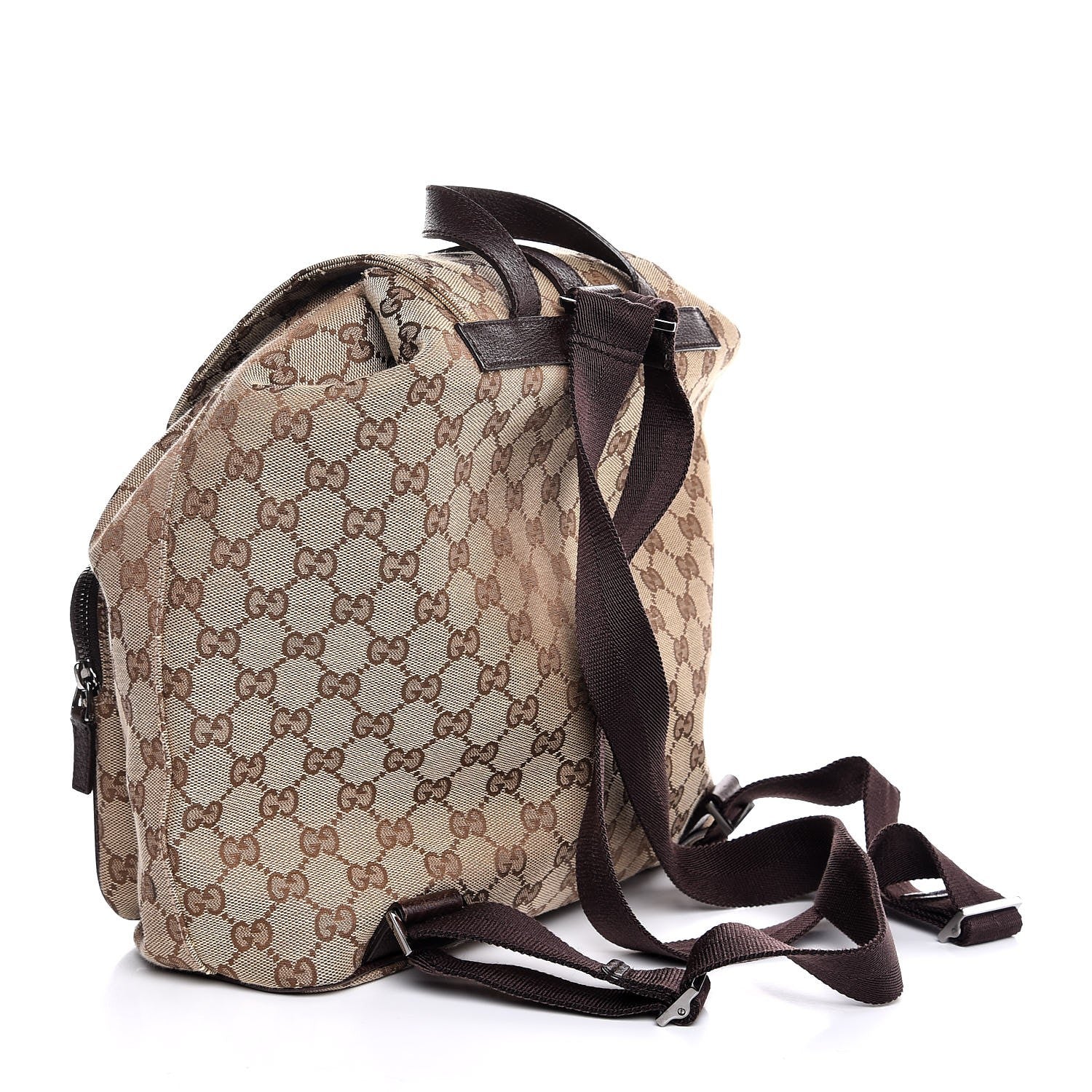 Gucci Monogram Backpack Dark Brown 3 of 8