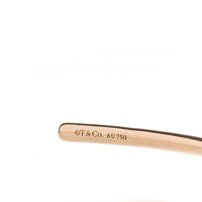 Tiffany 18K Rose Gold Diamond Metro Wire Bracelet 3 of 3