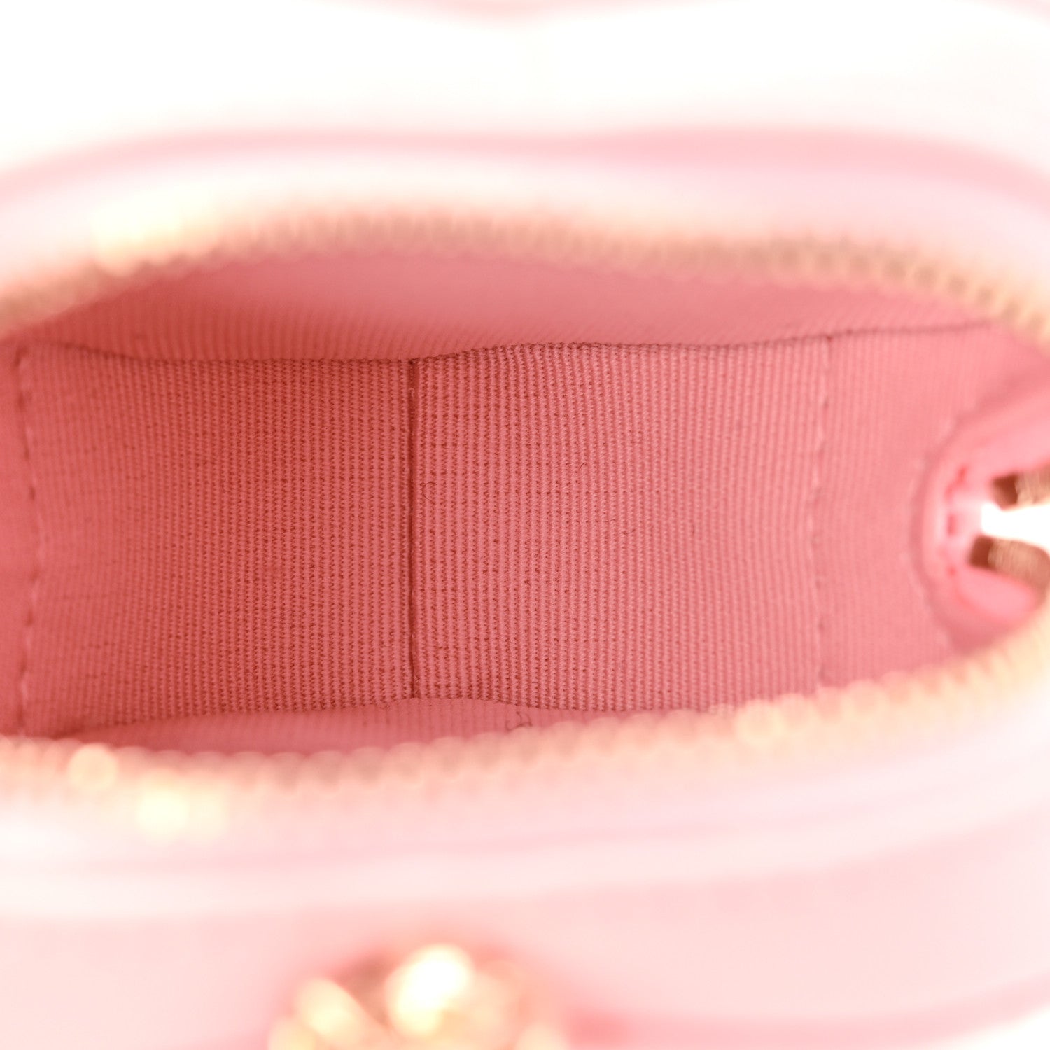 Chanel Lambskin Quilted CC Mini In Love Heart Bag Charm Light Pink 5 of 12