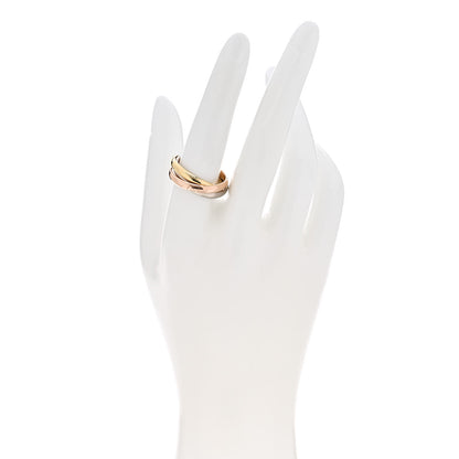 Cartier 18K Pink Yellow White Gold Classic Trinity Ring 57 8 2 of 5