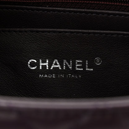 Chanel Lambskin Quilted Mini Rectangular Flap Dark Purple 6 of 12