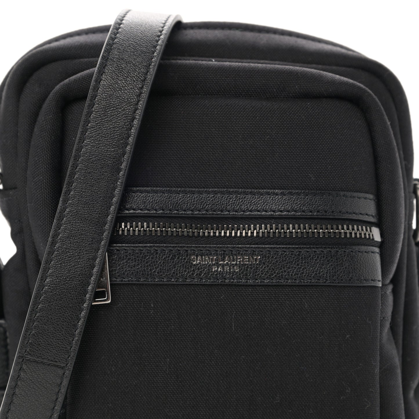 Canvas Sid Messenger Bag Black