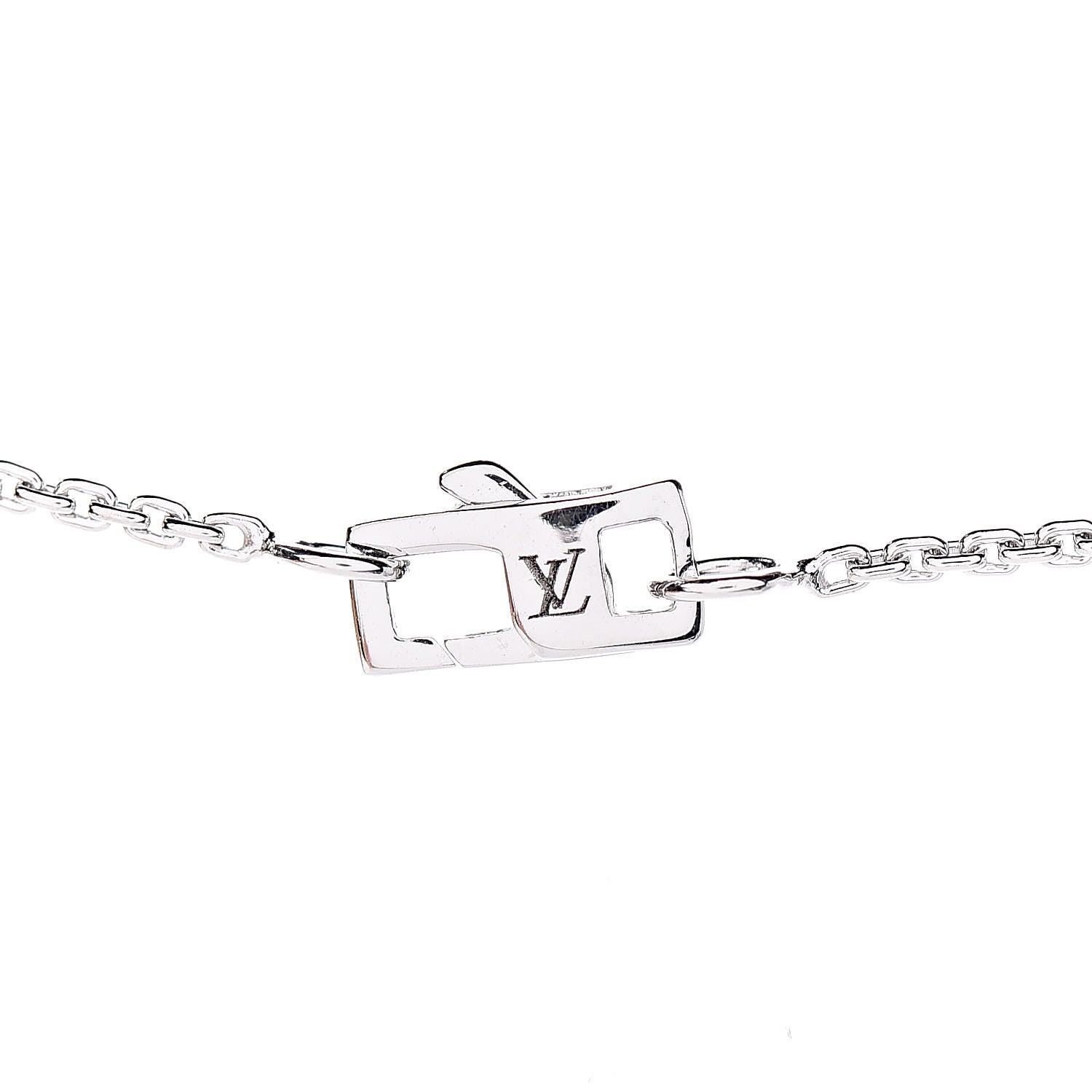 Louis Vuitton 18K White Gold Diamond Blossom BB Pendant Necklace 6 of 7