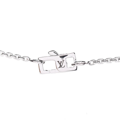 Louis Vuitton 18K White Gold Diamond Blossom BB Pendant Necklace 6 of 7