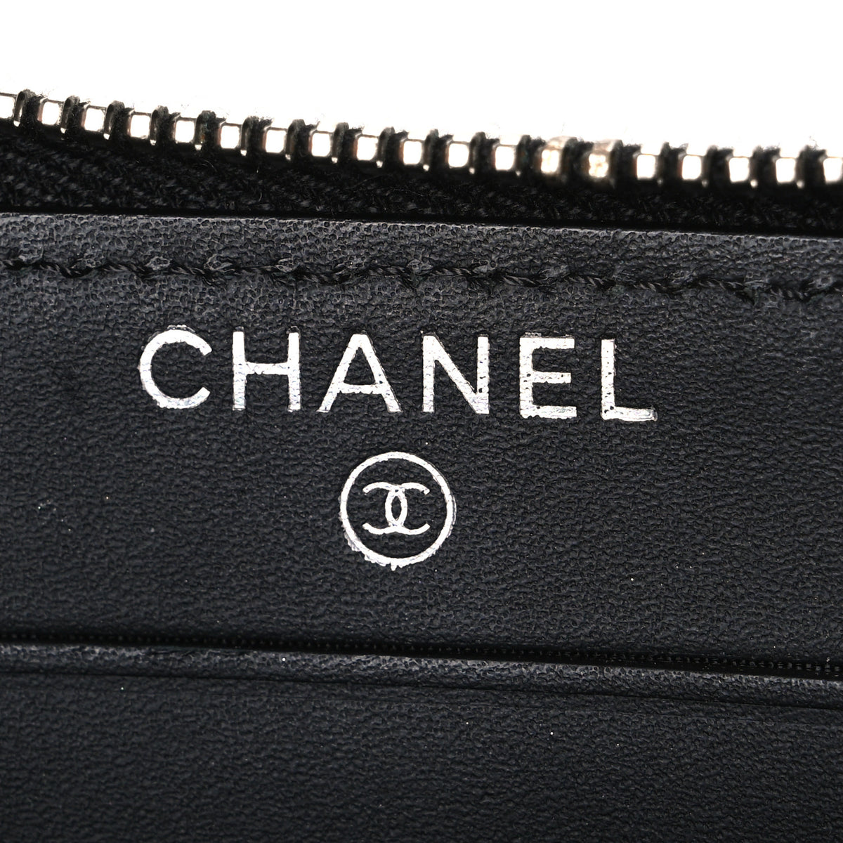 Chanel Patent Quilted Small Zip Around Wallet Black 6 of 9