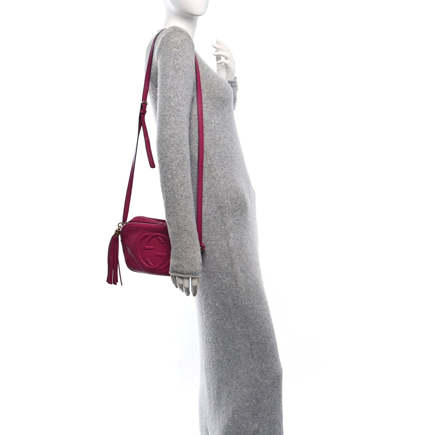 Cellarius Calfskin Small Soho Disco Bag Bright Bouganville