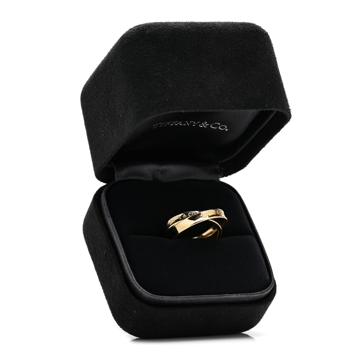 18K Yellow Gold 1837 Interlocking Circles Ring 56 7.5