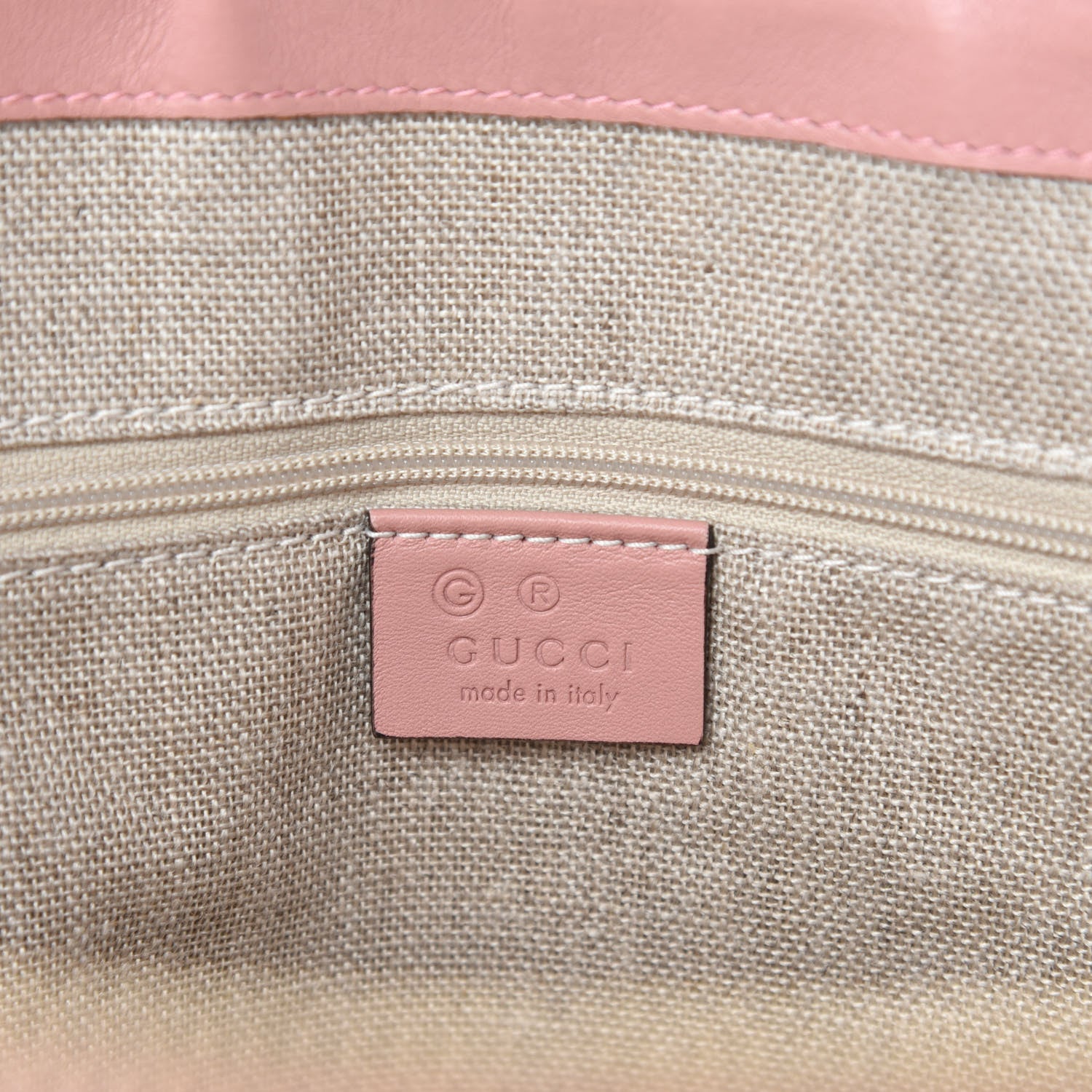 Gucci Soft Microguccissima Medium Zippered Satchel Soft Pink 8 of 10