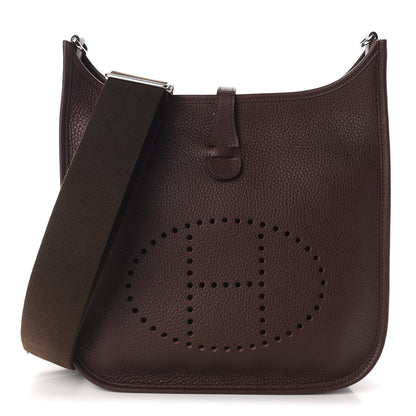 Hermes Taurillon Clemence Evelyne III PM Havane 1 of 11