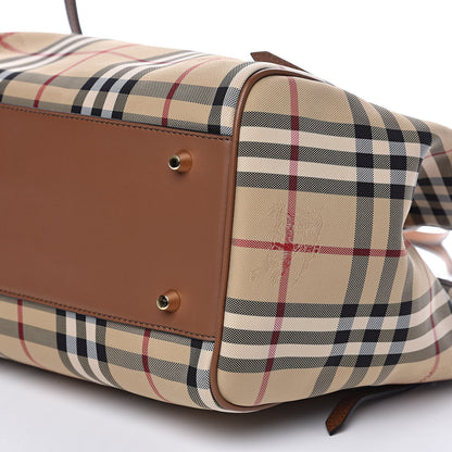 Burberry Horseferry Check Small Canterbury Tote Honey 9 of 9