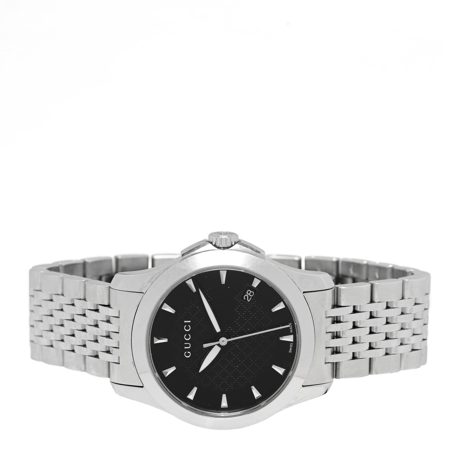 Gucci Stainless Steel 27mm G-Timeless Quartz Watch Black 2 of 4