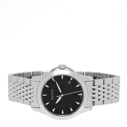 Gucci Stainless Steel 27mm G-Timeless Quartz Watch Black 2 of 4