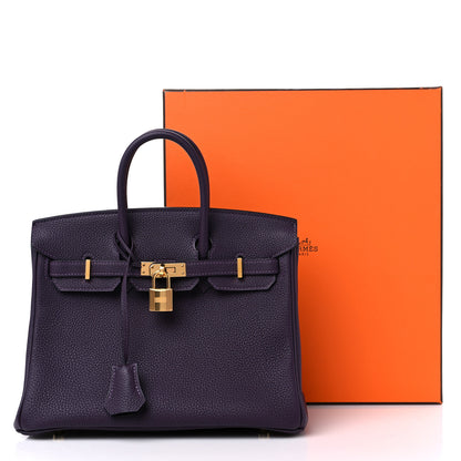 Hermes Togo Birkin 25 Raisin 10 of 10
