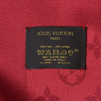 Louis Vuitton Silk Wool Monogram Shawl Pomme D'Amour 4 of 4
