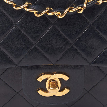 Chanel Lambskin Quilted Medium Double Flap Black 10 of 10
