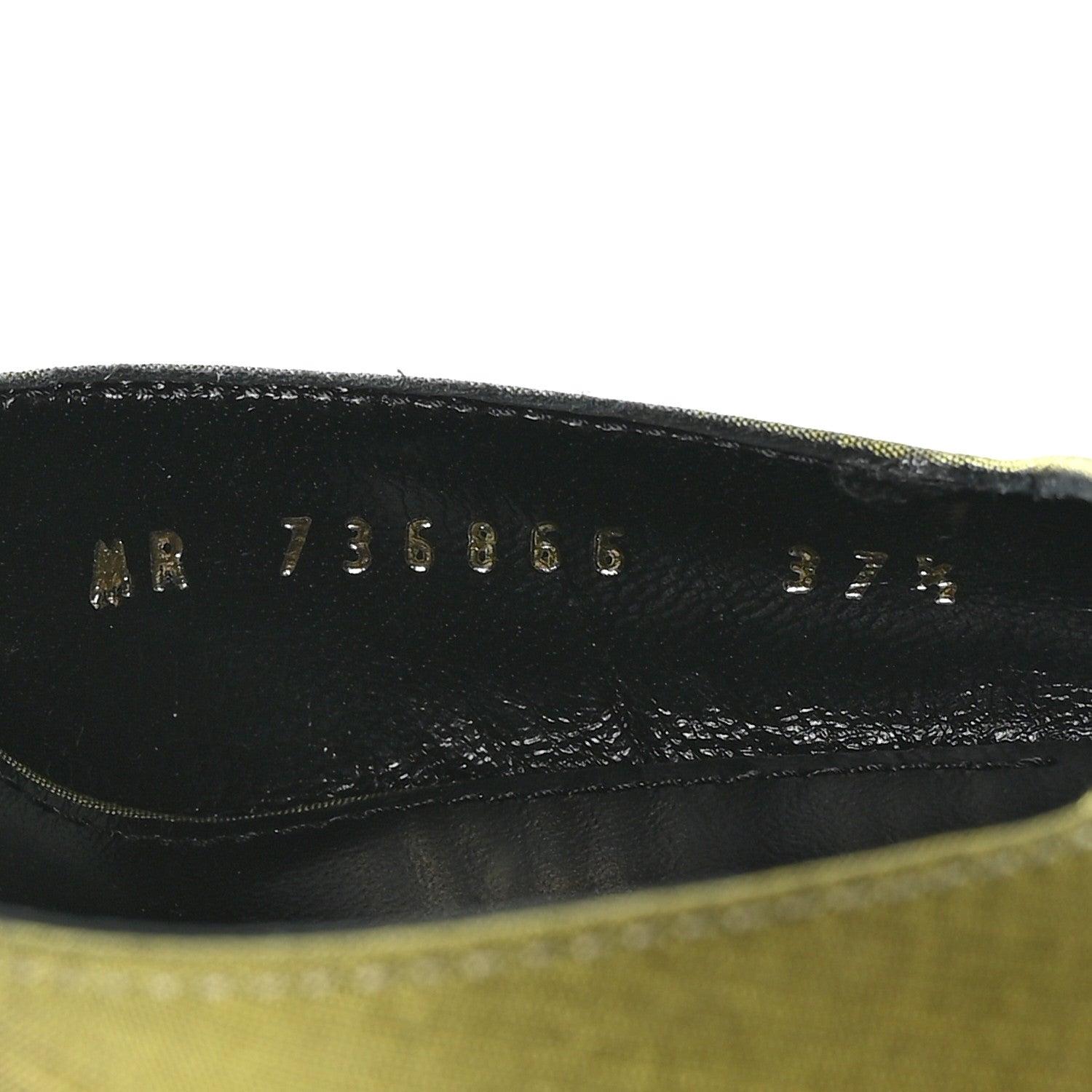 Saint Laurent Crepe De Chine Blade 105 Slingback Pumps 37.5 Lime 16 of 18