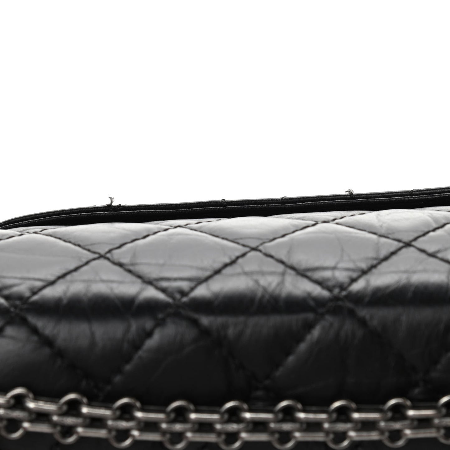 Aged Calfskin Quilted 2.55 Reissue 226 Flap Black