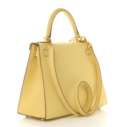 Hermes Epsom Kelly Sellier 28 Jaune Poussin 3 of 11