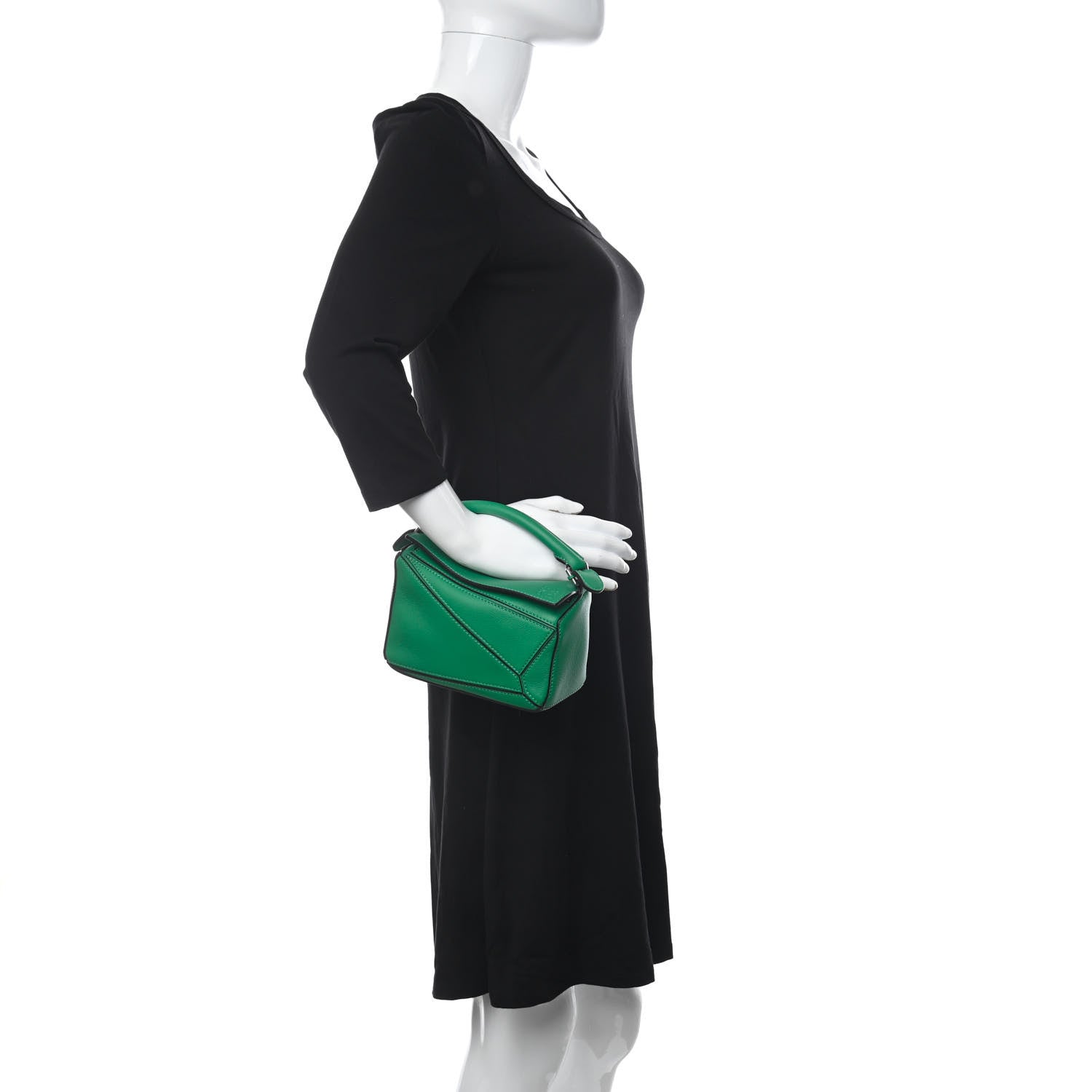 Loewe Calfskin Mini Puzzle Bag Jungle Green 2 of 10