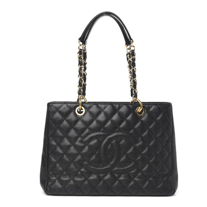 Chanel Caviar Quilted Grand Shopping Tote GST Black 1 of 9