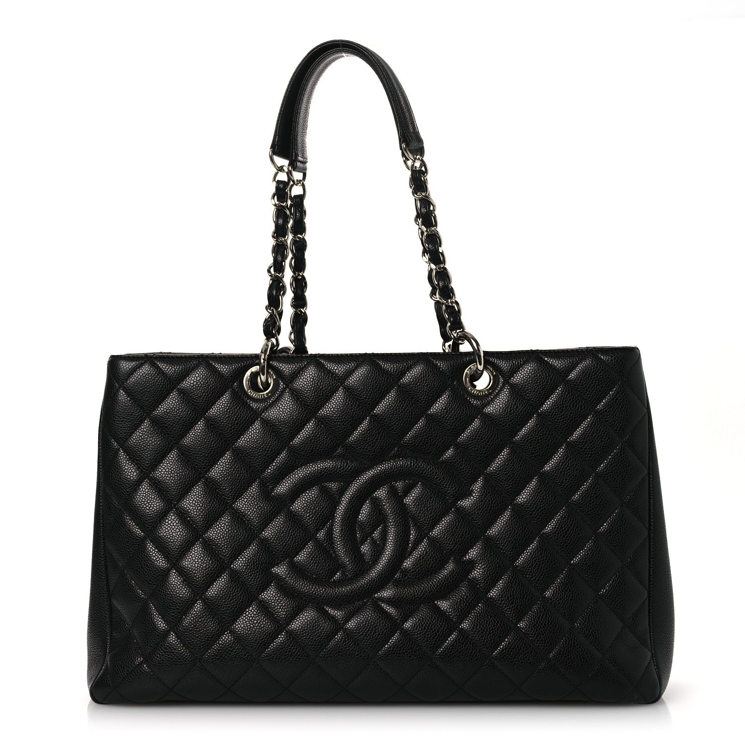 Chanel Caviar Quilted XL Grand Shopping Tote GST Black 1 of 12