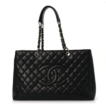 Chanel Caviar Quilted XL Grand Shopping Tote GST Black 1 of 12