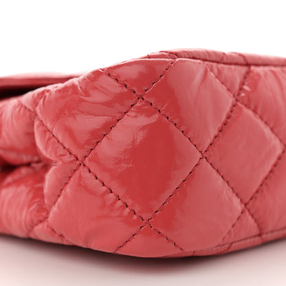Chanel Shiny Crumpled Calfskin Quilted Small Wavy CC Hobo Red 9 of 10