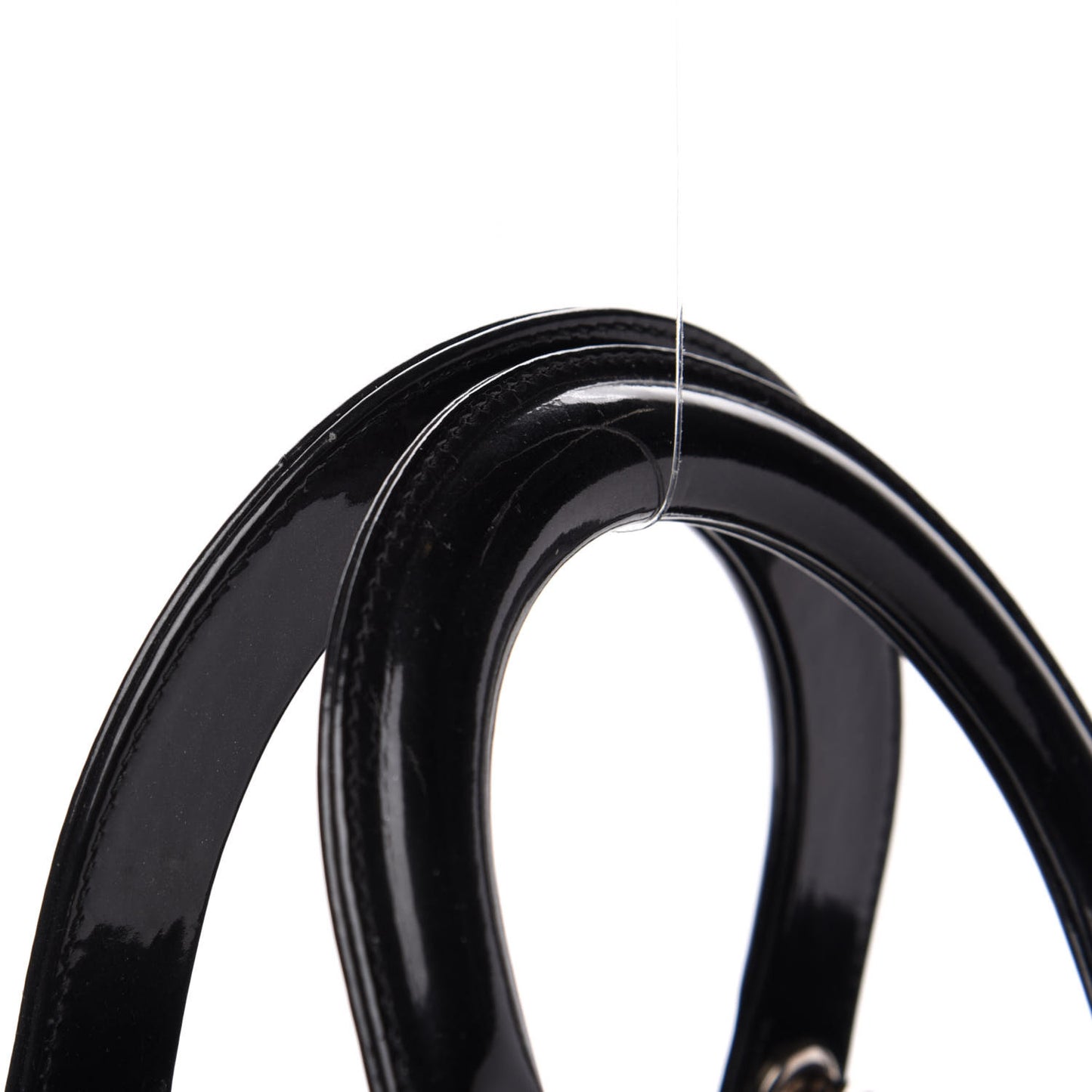 Patent Cannage Large Lady Dior Black