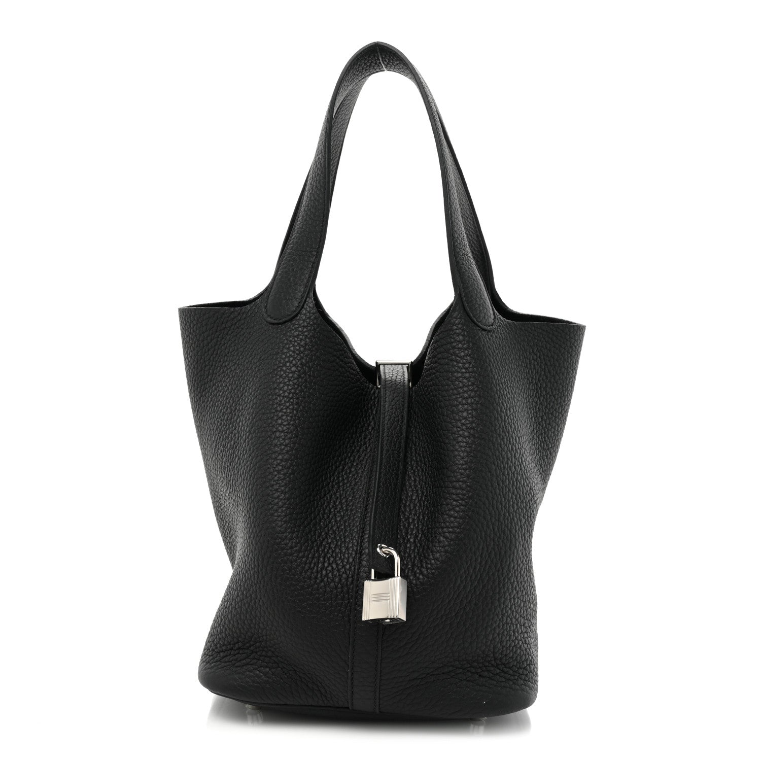 Hermes Taurillon Clemence Picotin Lock 22 MM Black 1 of 14