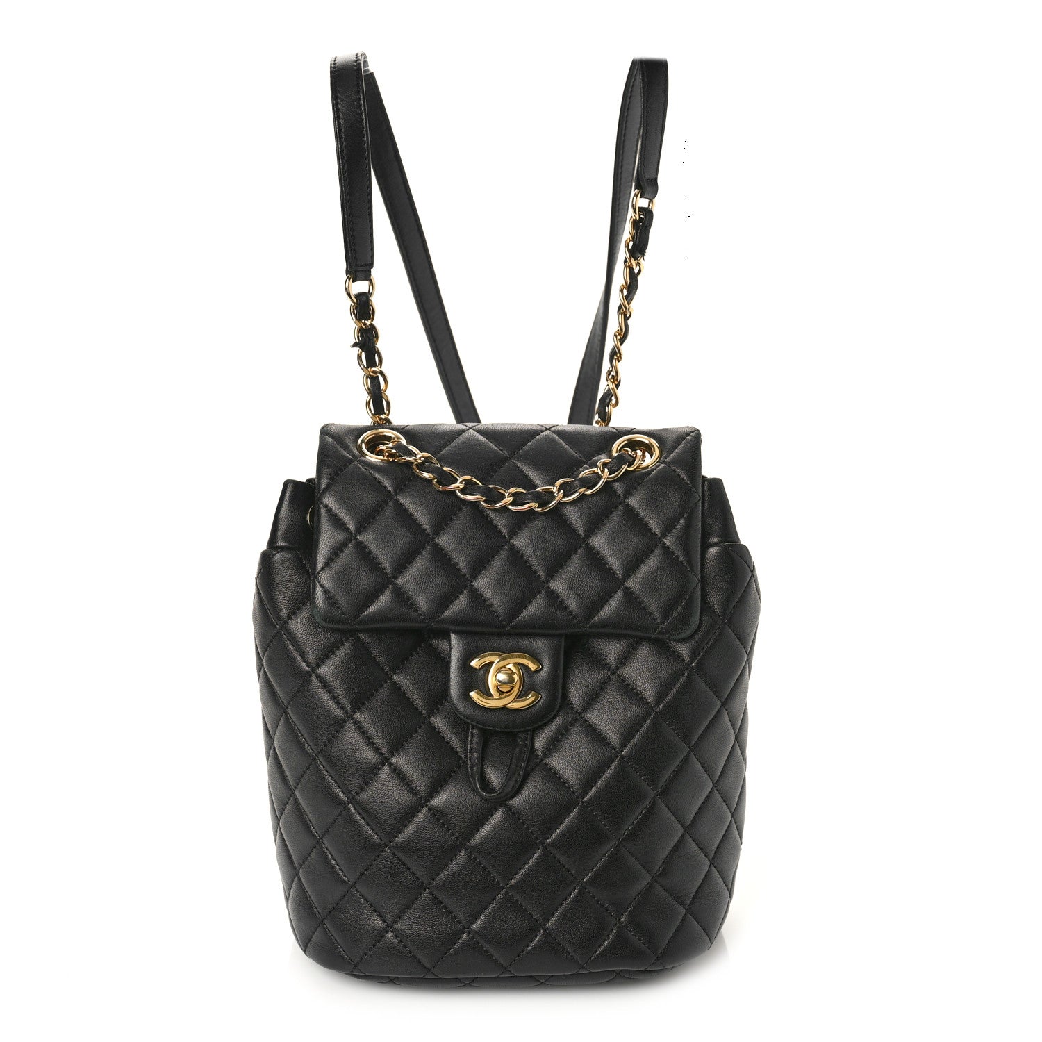 Chanel Calfskin Quilted Mini Urban Spirit Backpack Black 1 of 9