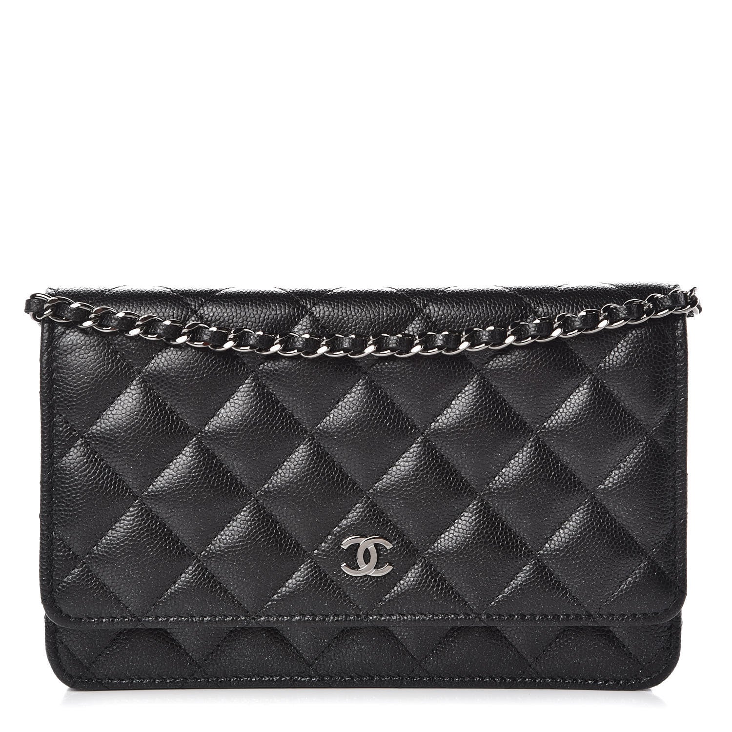 Chanel Caviar Quilted Wallet On Chain WOC Black 1 of 9