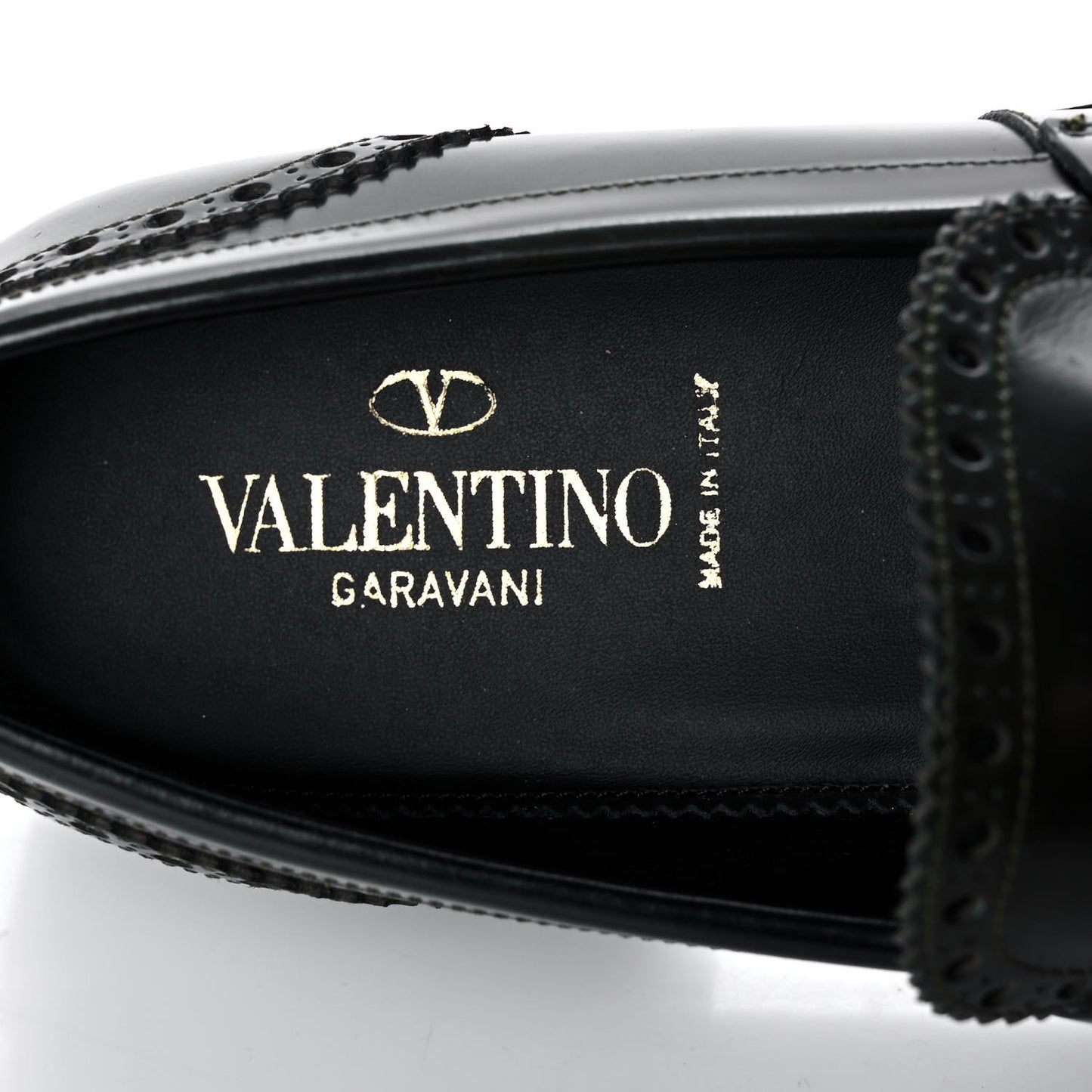 Calfskin Rockstud Loafers 40 Black