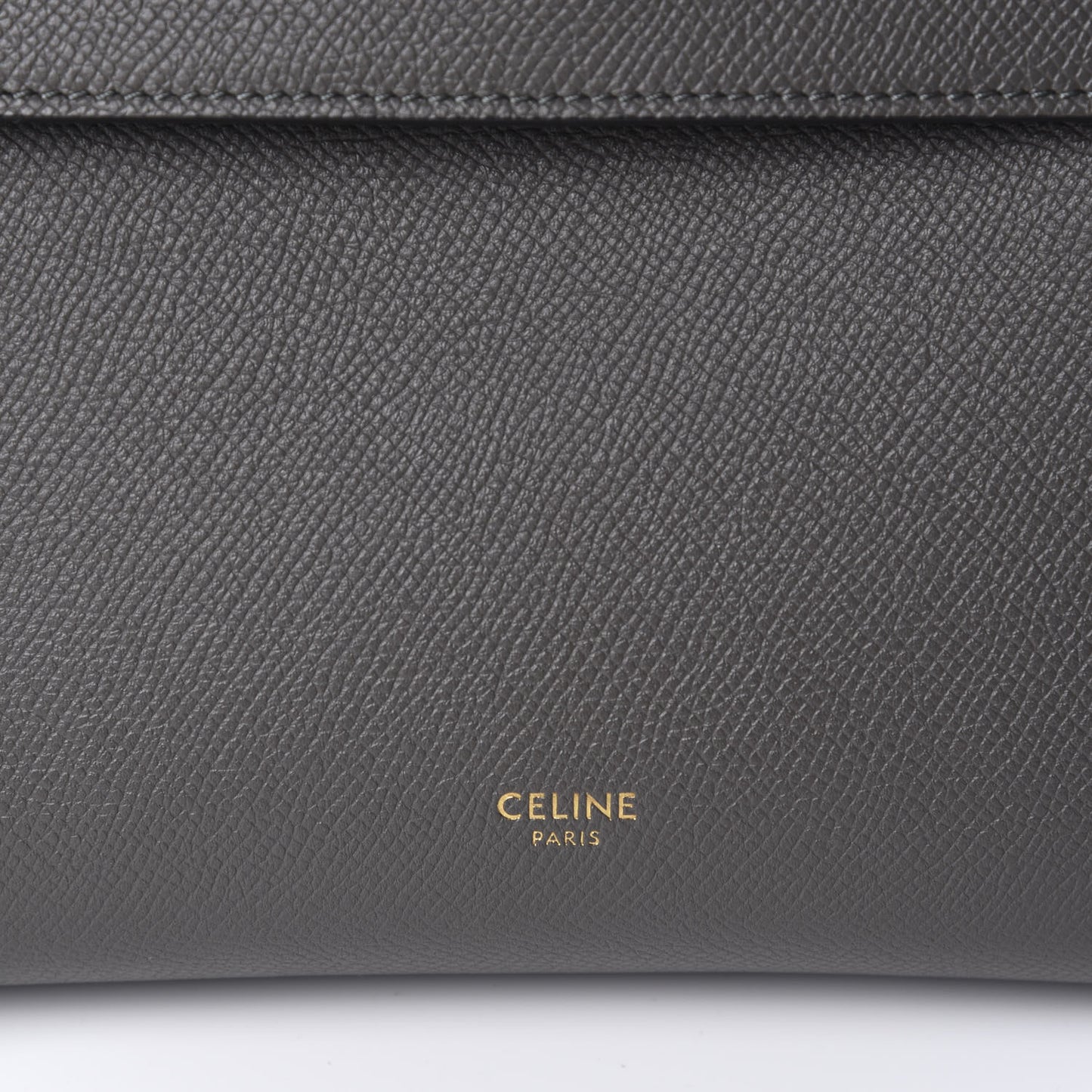 Baby Grained Calfskin Micro Belt Bag Grey