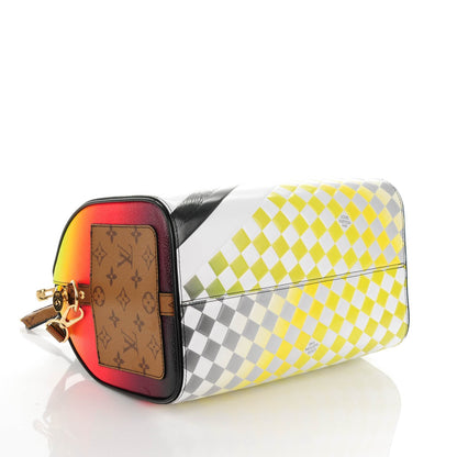 Louis Vuitton Epi Reverse Monogram Damier Race Speedy Bandouliere 30 Black Yellow 6 of 13