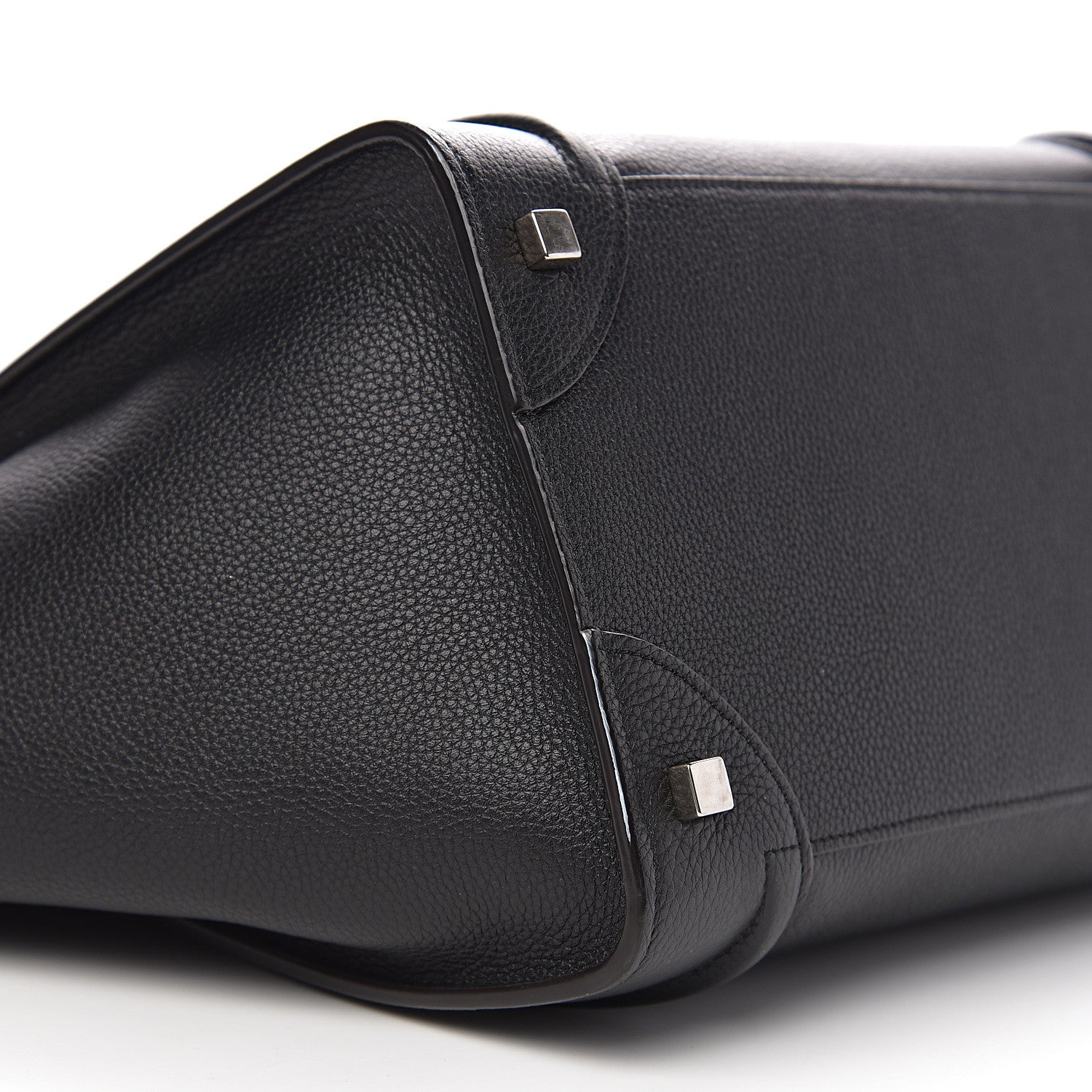 Celine Drummed Calfskin Mini Luggage Black 9 of 10