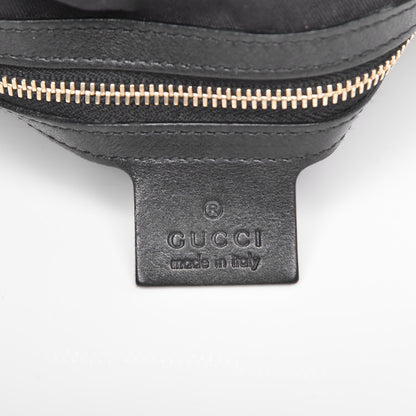 Gucci Monogram Medium Peggy Bamboo Top Handle Bag Black 7 of 8